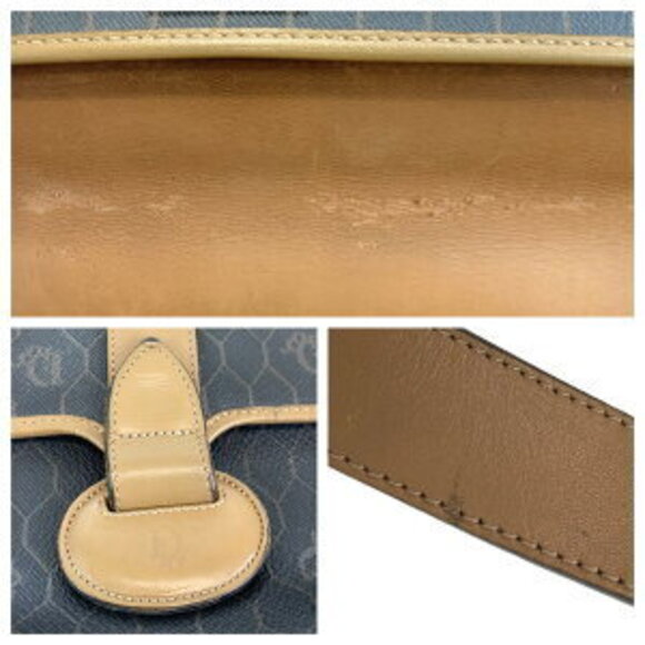 Dior Honeycomb Brown Leather Shoulder Bag - Picture 5 of 10